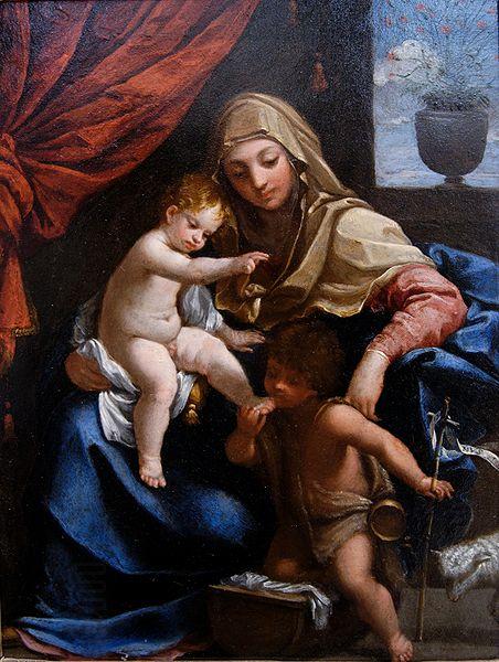Guido Reni Madonna with Child and St. John the Baptist China oil painting art